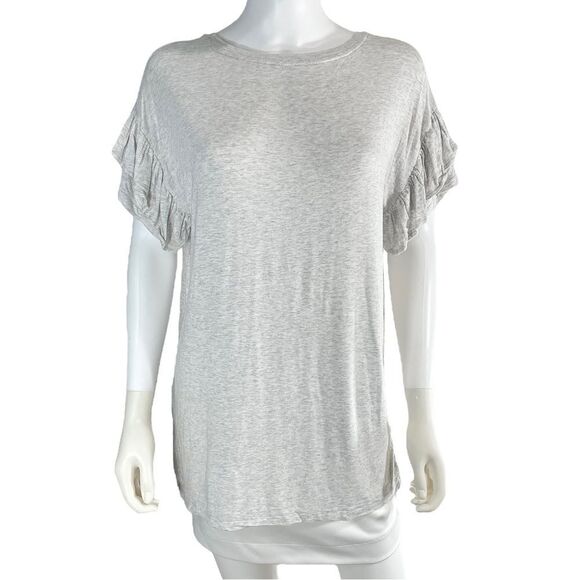 aerie Tops - Aerie Short Sleeve Shirt Soft Gray Womens Small